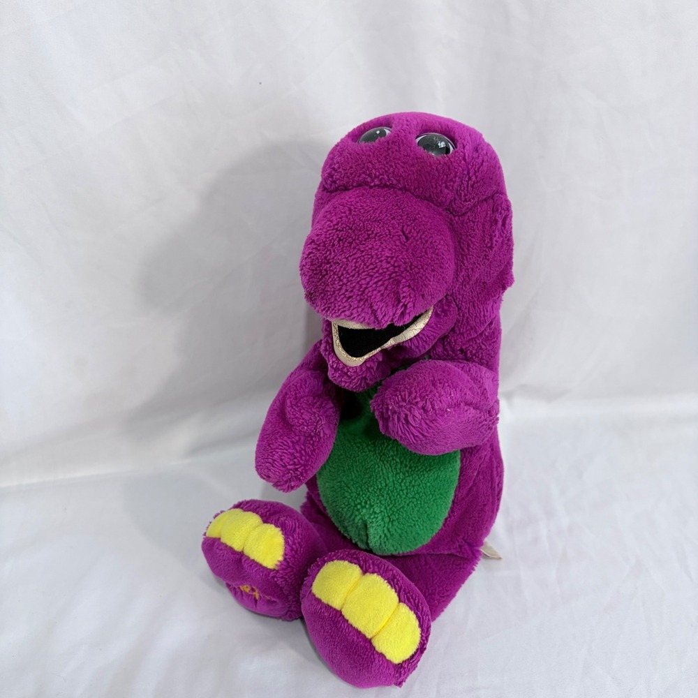 Dakin Barney Plush Dinosaur Purple Vintage 1992 Lyons Partnership Stuffed Toy